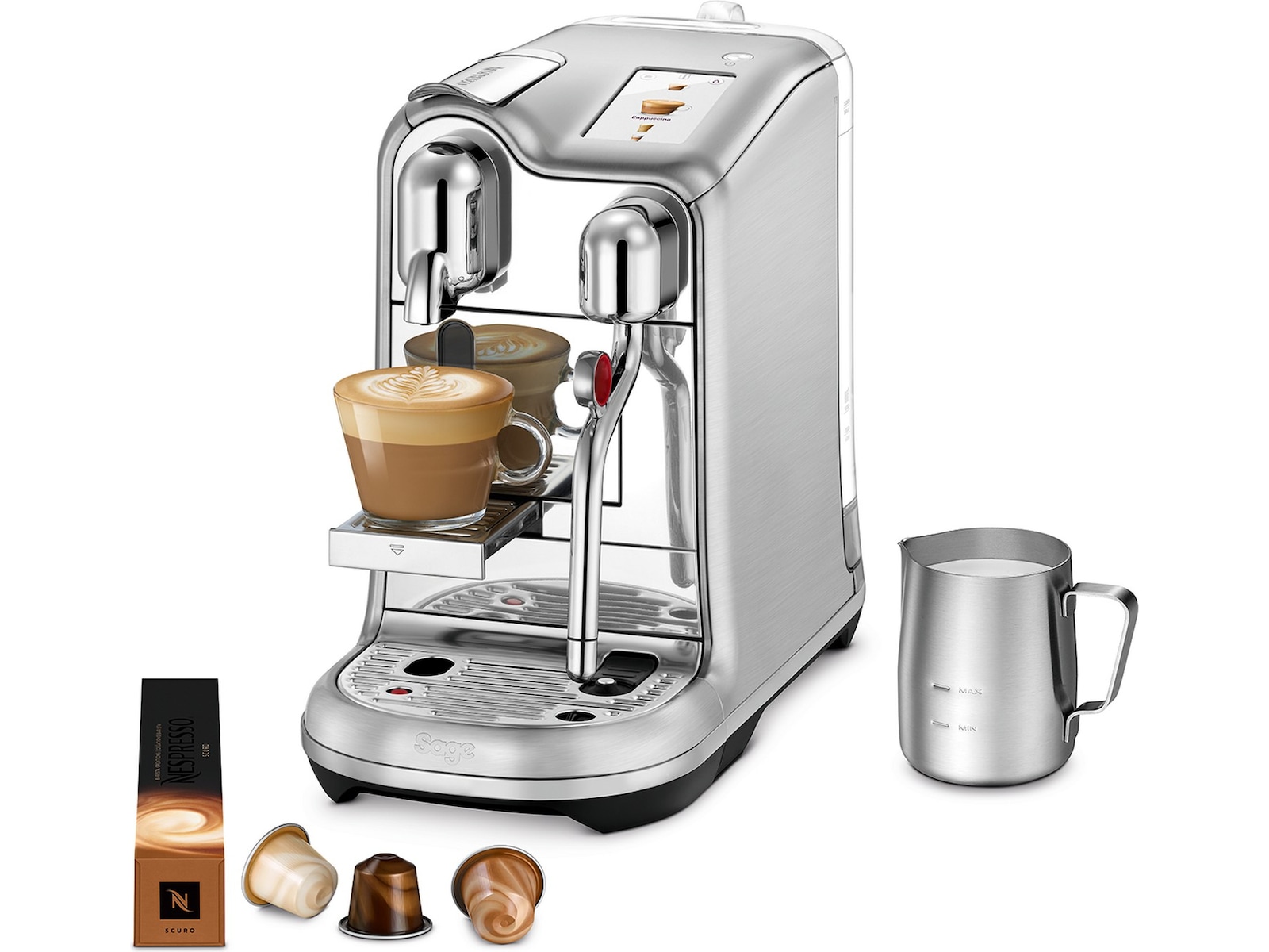 Sage Creatista PRO Nespressomaskin (borstat stål) -B-Grade Demo hem & hushåll