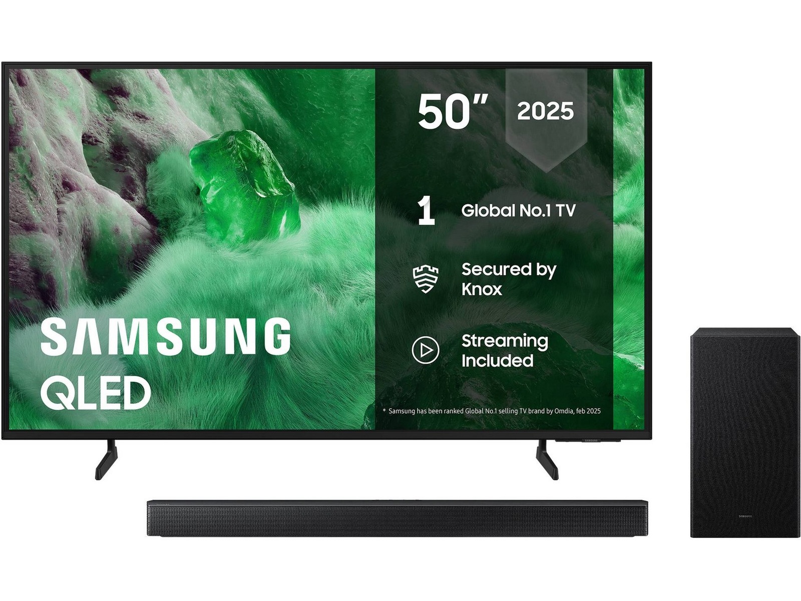 Samsung 50" Q7F2 QLED 4K Smart TV (2025) + Soundbar 50 - 59 tums TV