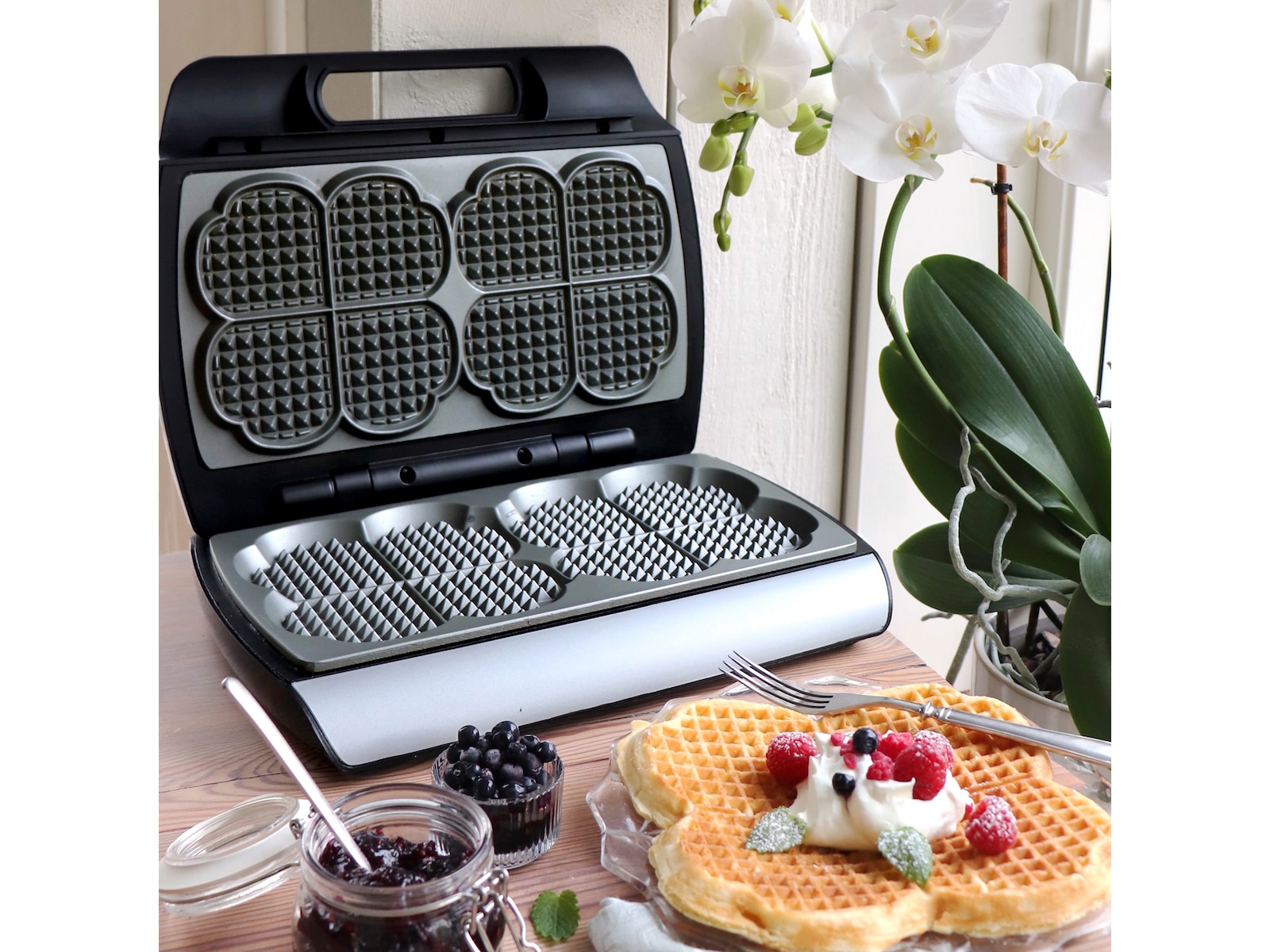 Åviken Elegance 910.230 Dubbelt våffeljärn med ljudsignal Våffeljärn