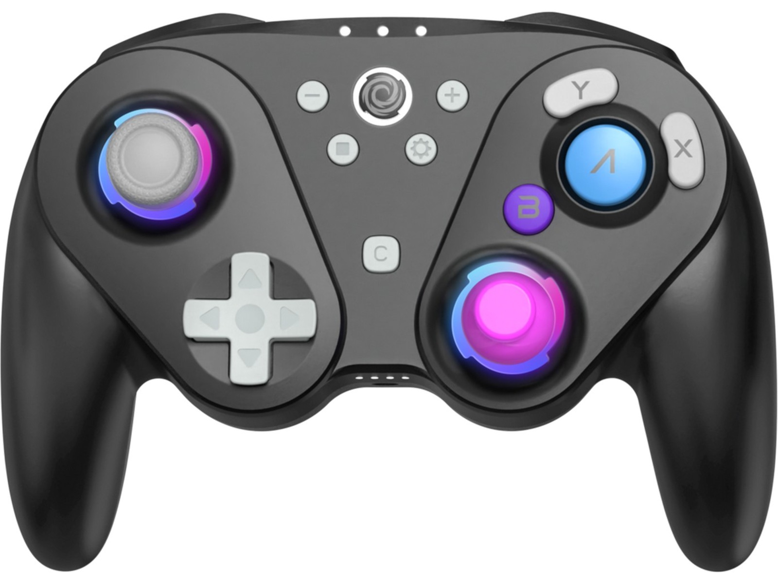 Oniverse Foenix Nintendo Switch 2 trådlös handkontroll (svart) Tillbehör till spelkonsoler
