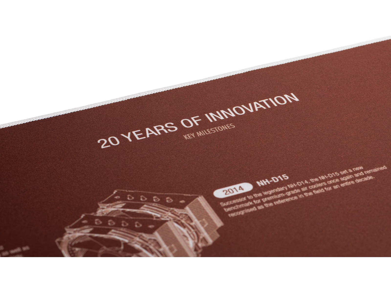 Noctua NP-DM3 20-års jubileum skrivbordsmatta Gamingmusmatta