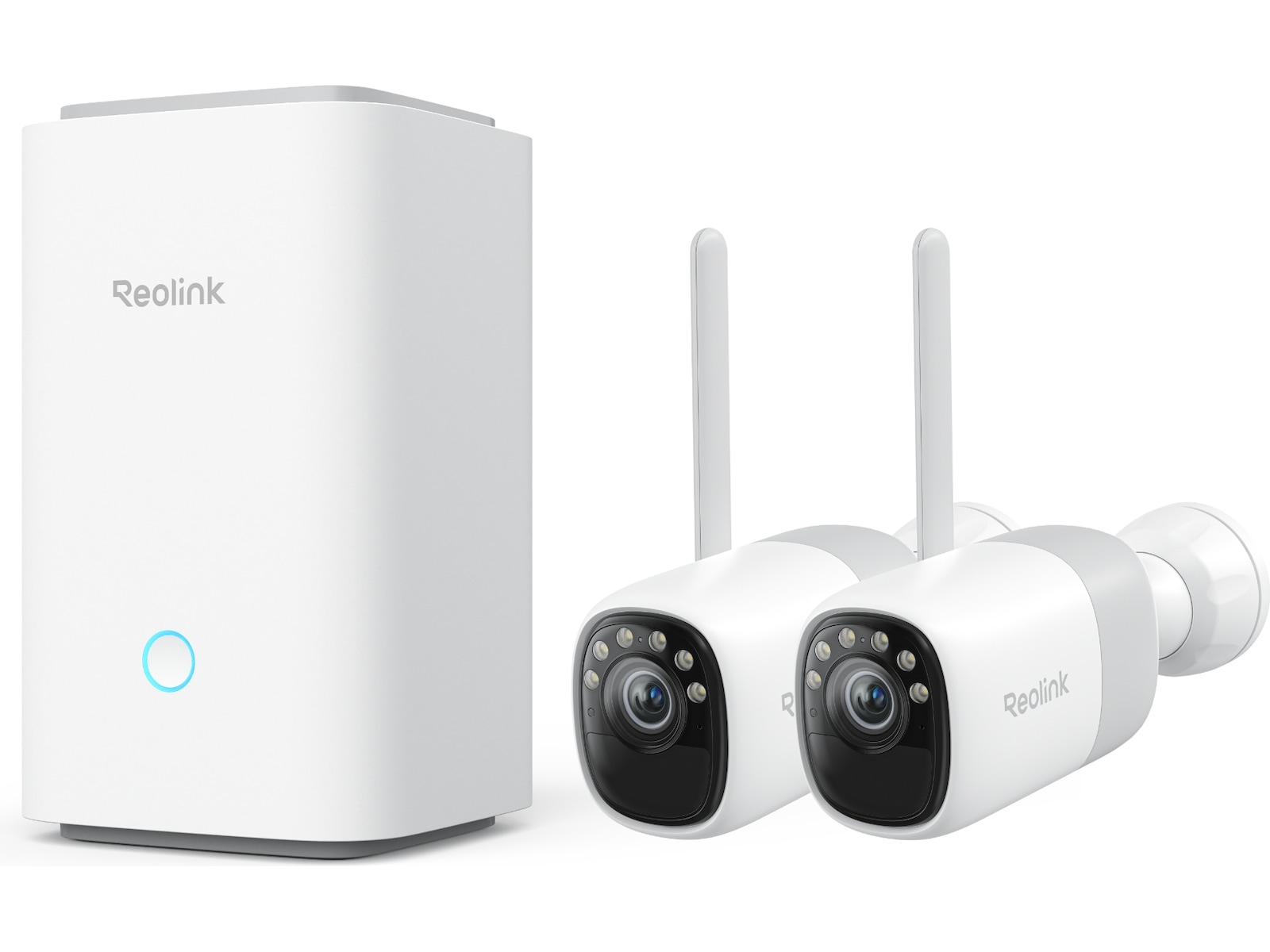 Reolink Home Hub med 2X Altas-kamera Övervakningskamera