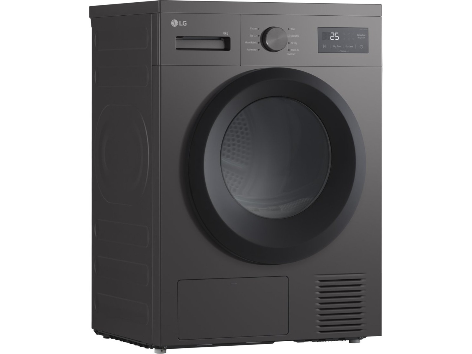 LG F4A1009NDK tvättmaskin (mörk silver) + torktumlare Tvättmaskin