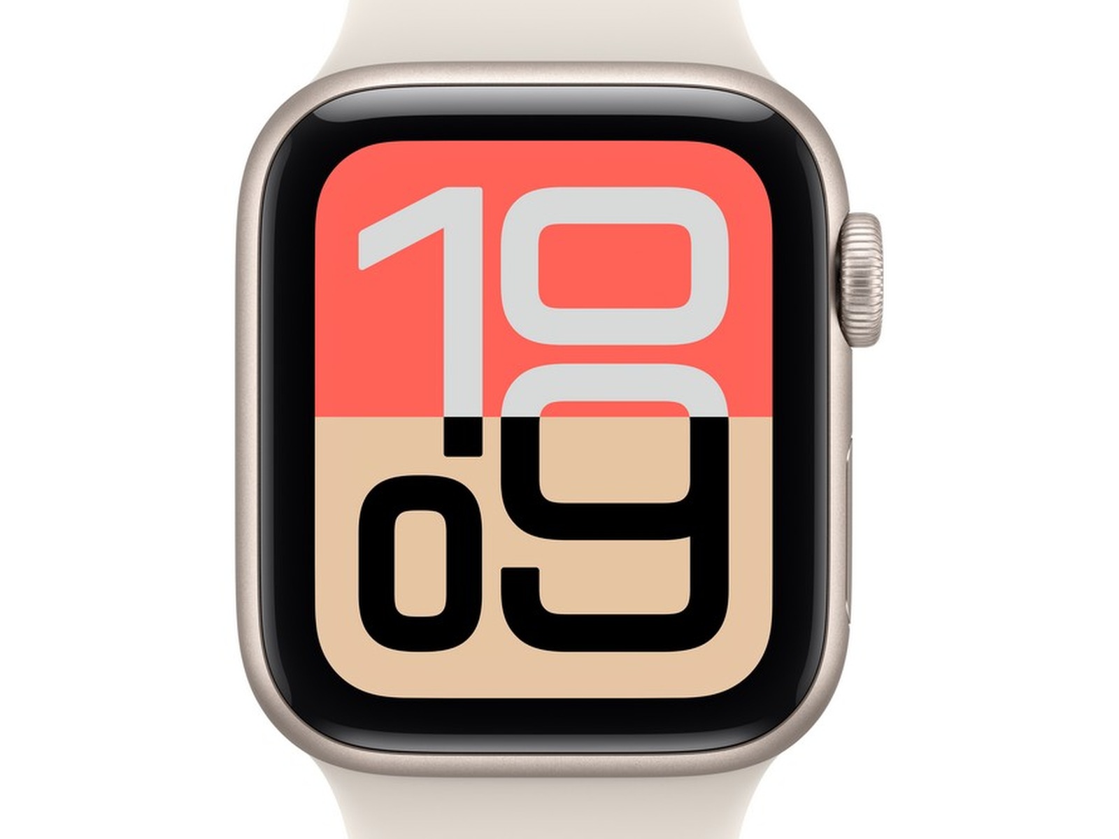 Apple Watch SE 3 GPS 40mm Stjärnljus aluminiumboett med Stjärnljus Sport Band - S/M -B-Grade Demo watches