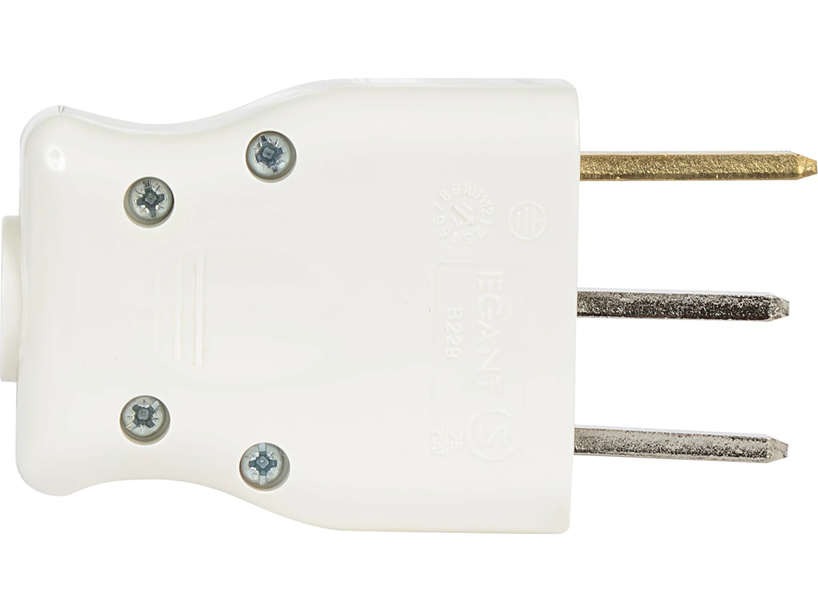 Nordic Quality spisplugg 2x25a+j (vit) Tillbehör till hällar, ugn och spis