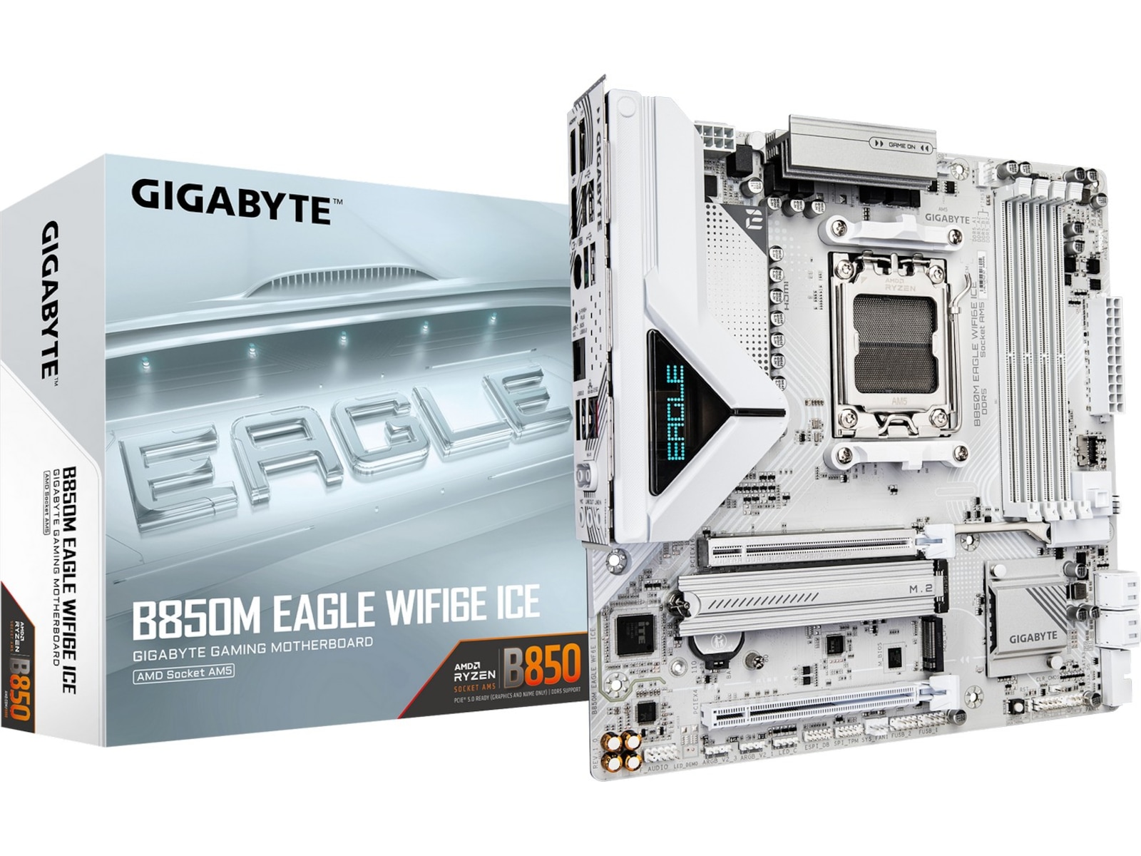 Gigabyte B850M EAGLE WIFI6E ICE Moderkort AMD Socket