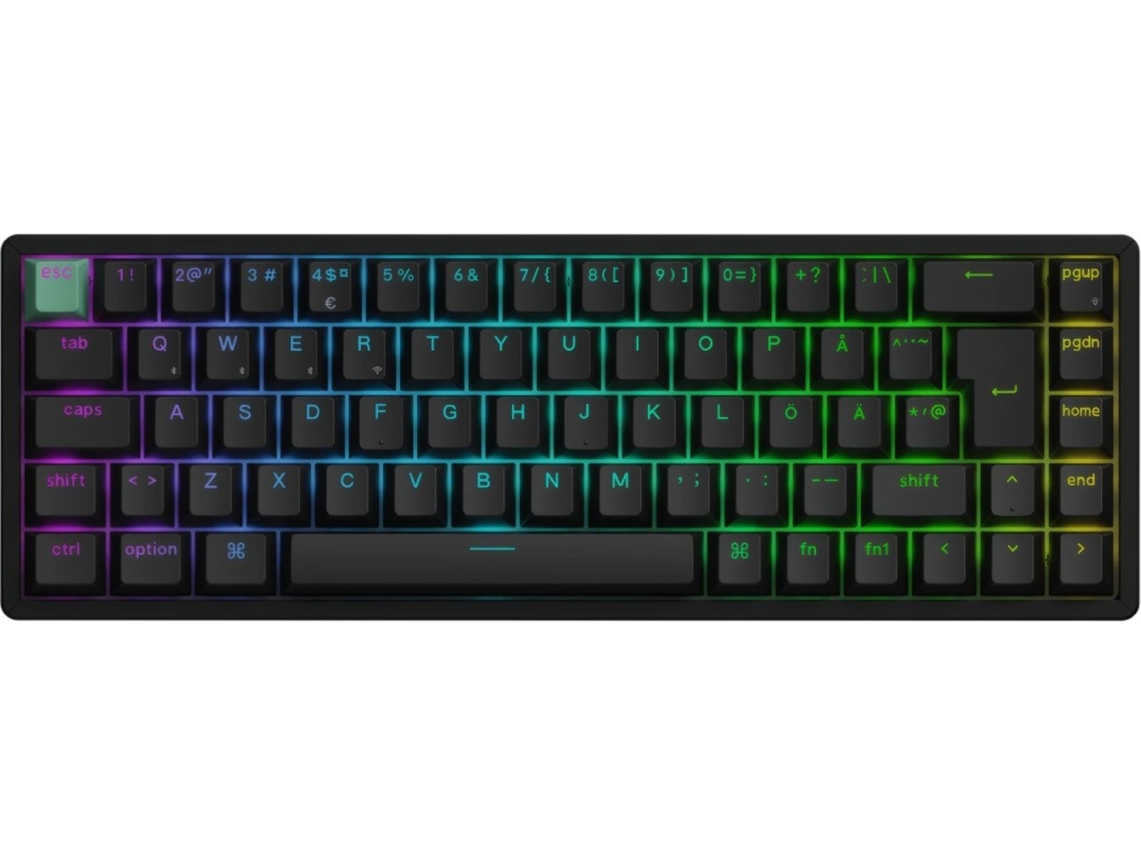 Keychron K6 HE trådlöst gamingtangentbord (svart) Gamingtangentbord