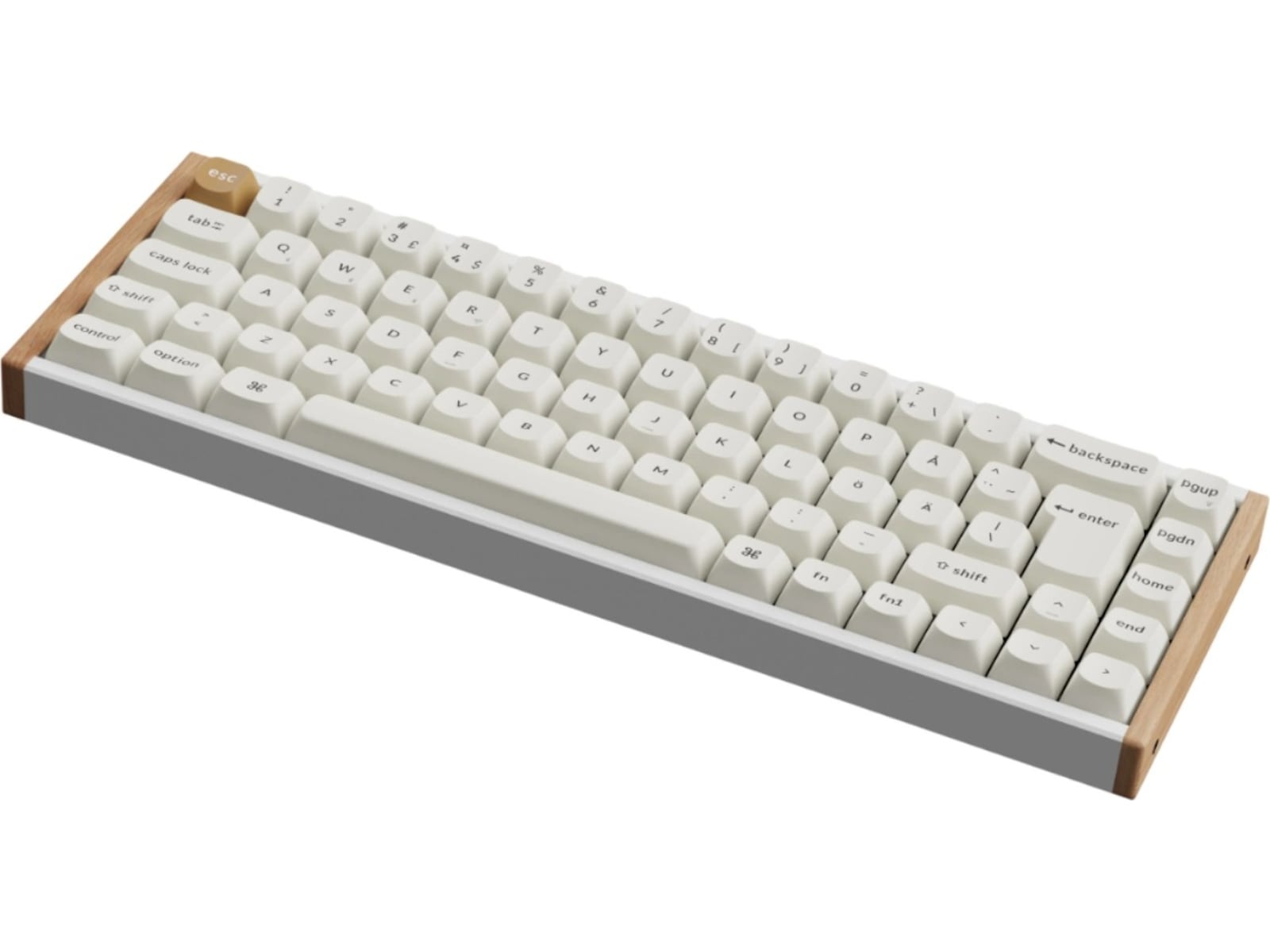Keychron K6 HE SE trådlöst gamingtangentbord (trä/vit) Gamingtangentbord