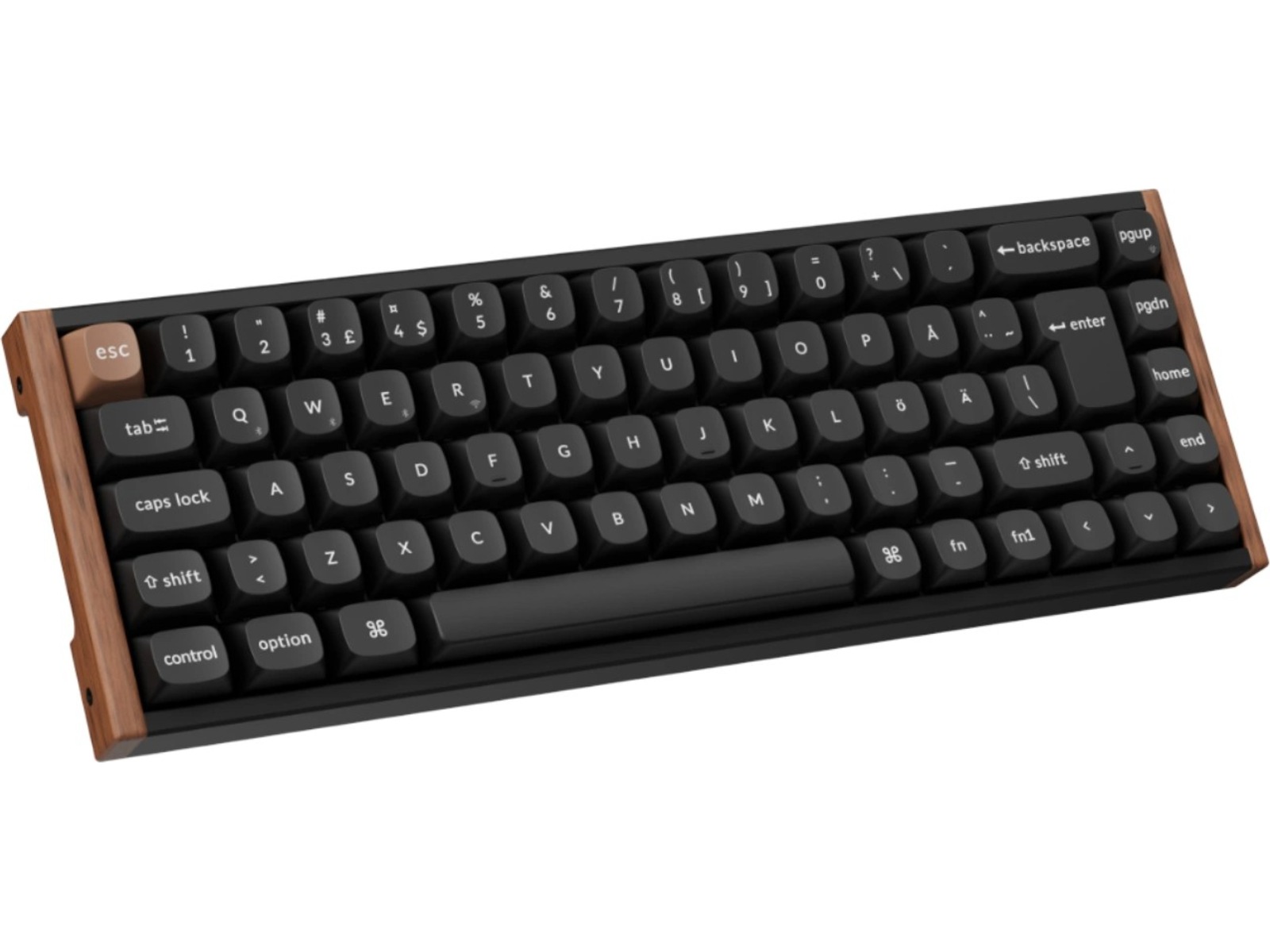 Keychron K6 HE SE trådlöst gamingtangentbord (trä/svart) Gamingtangentbord
