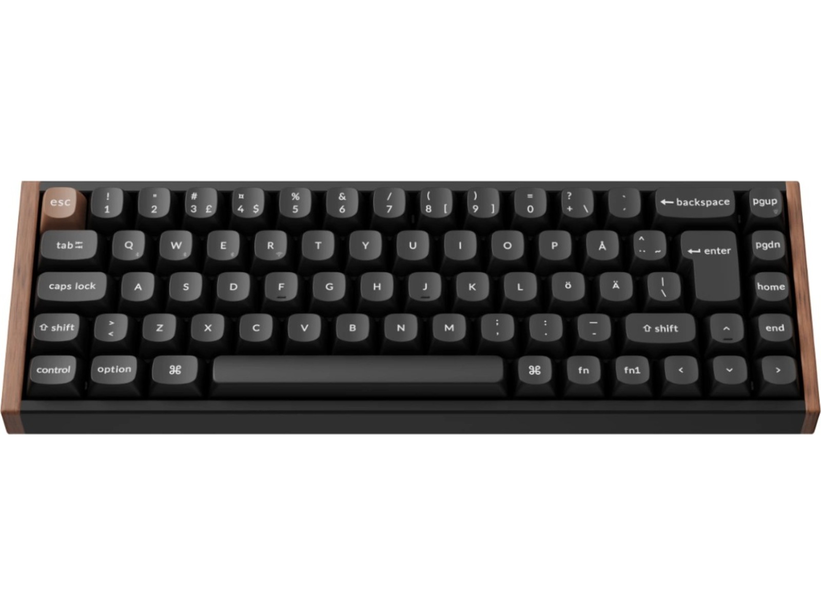 Keychron K6 HE SE trådlöst gamingtangentbord (trä/svart) Gamingtangentbord