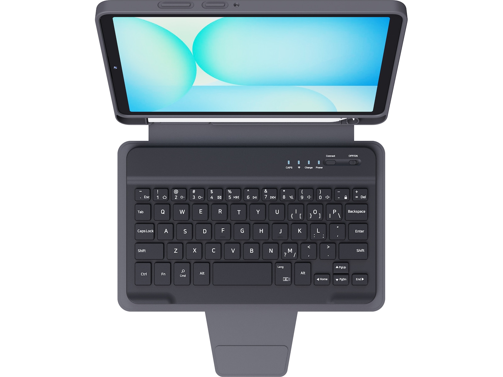 Samsung Galaxy Tab A11 2-i-1 tangentbordsskydd (grå) Skydd
