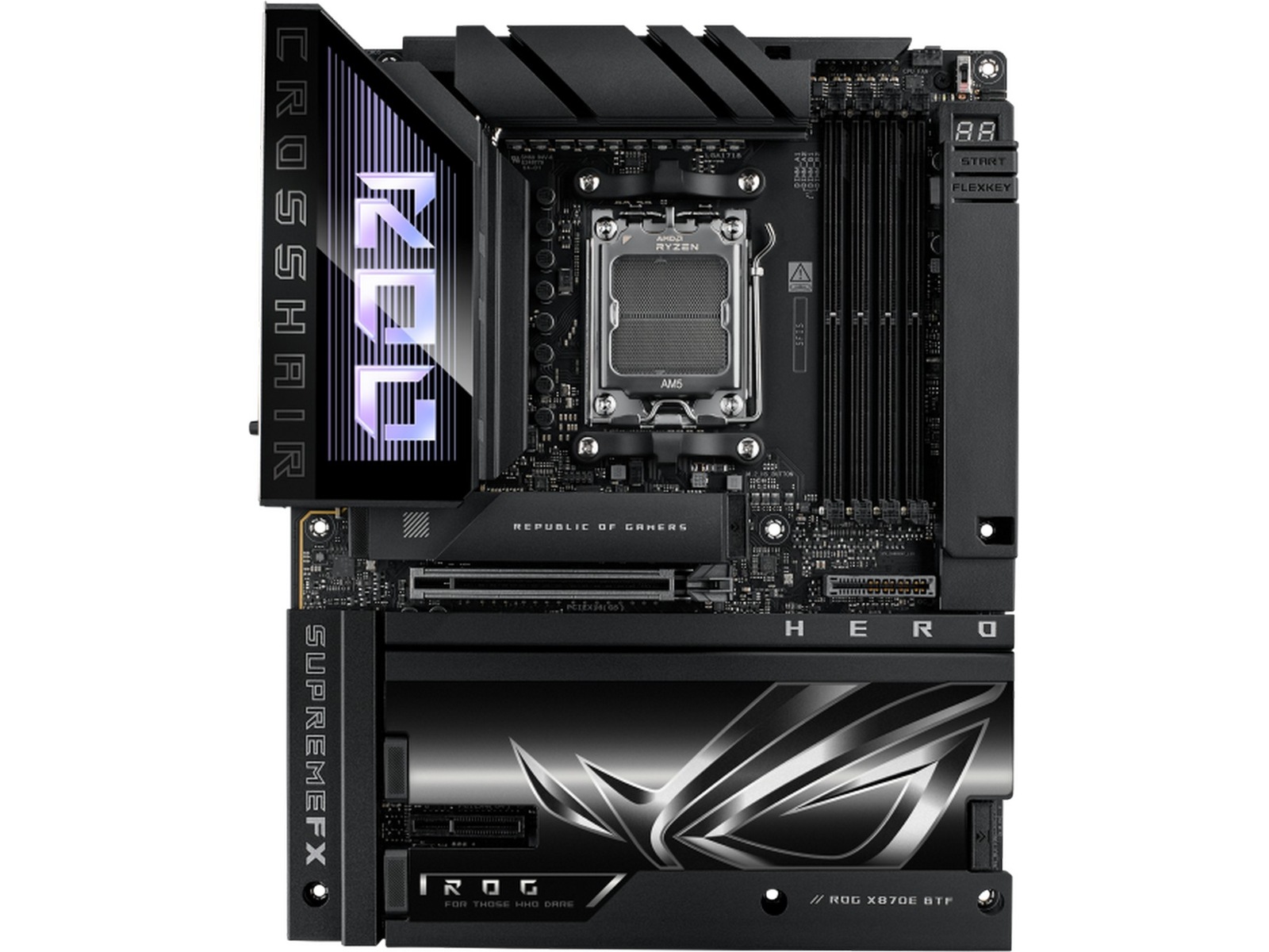 Asus ROG Crosshair X870E Hero BTF moderkort AMD Socket