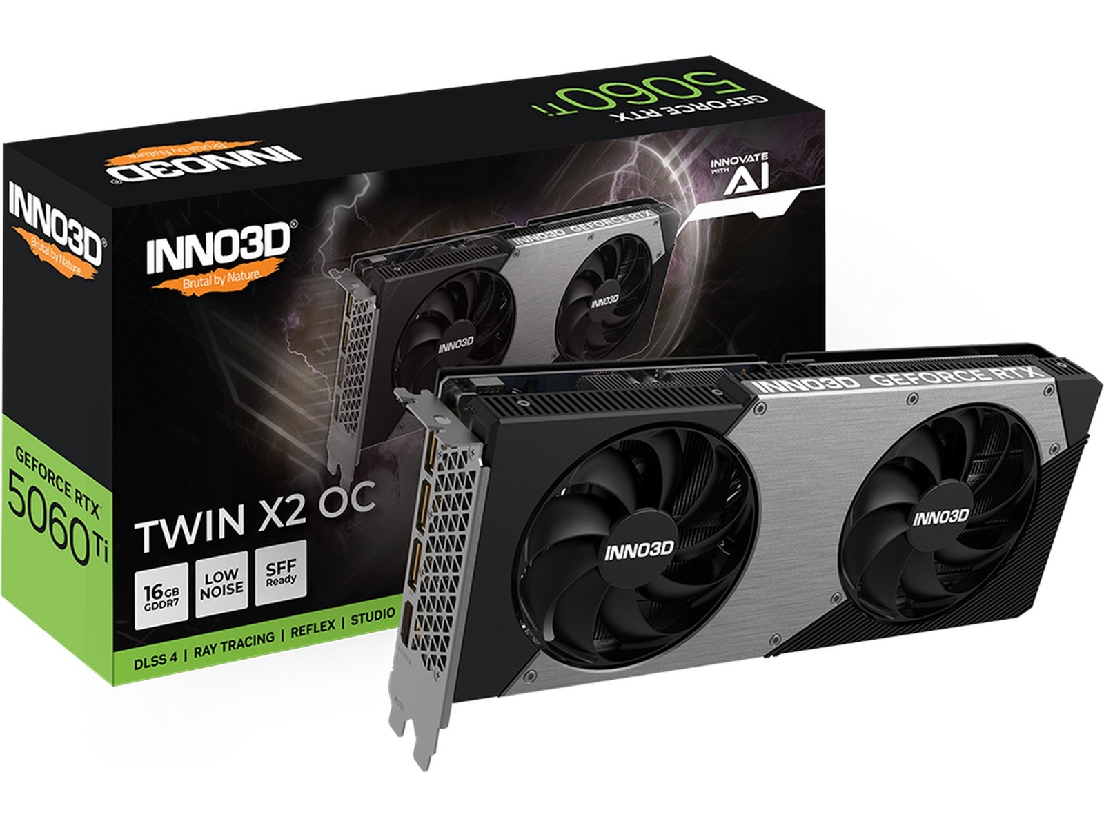 INNO3D GeForce RTX 5060 Ti 16GB TWIN X2 OC Grafikkort