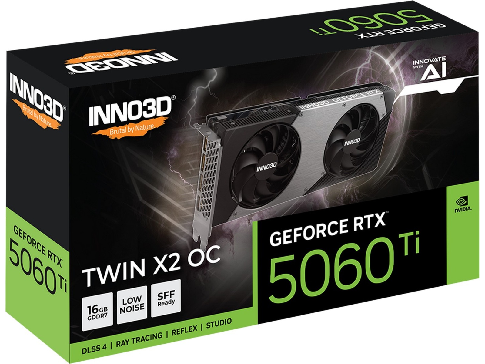 INNO3D GeForce RTX 5060 Ti 16GB TWIN X2 OC Grafikkort
