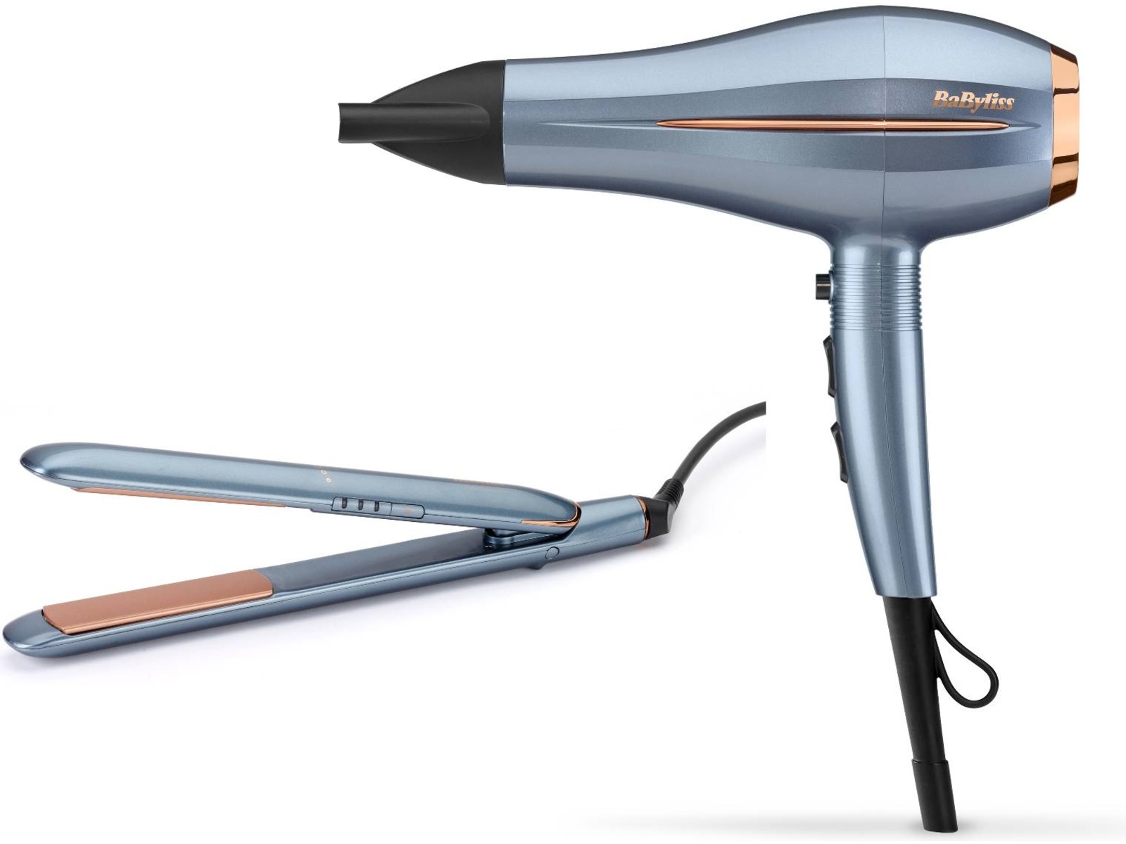 BaByliss Denim Luxe Plattång + Hårfön Hårvård & styling