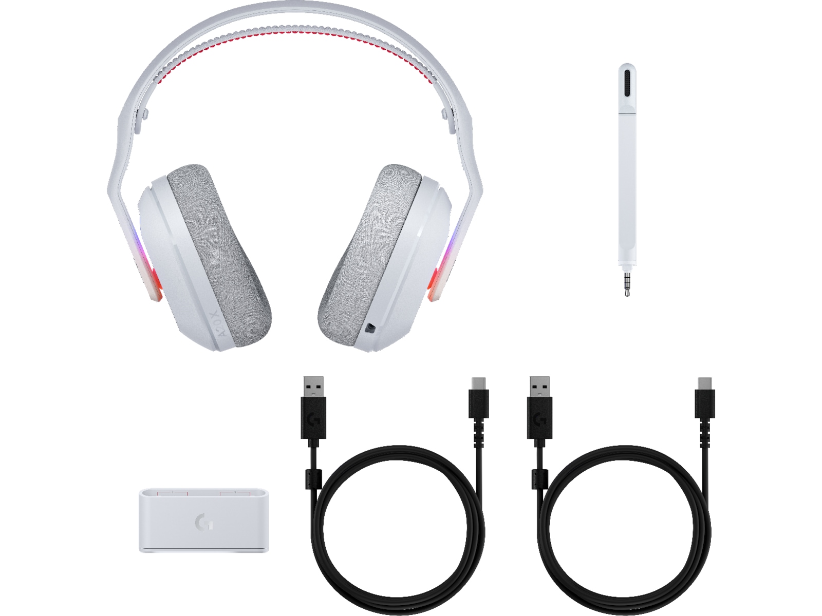 Logitech G Astro A20X Lightspeed trådlöst gamingheadset (vit) -B-Grade Demo headset