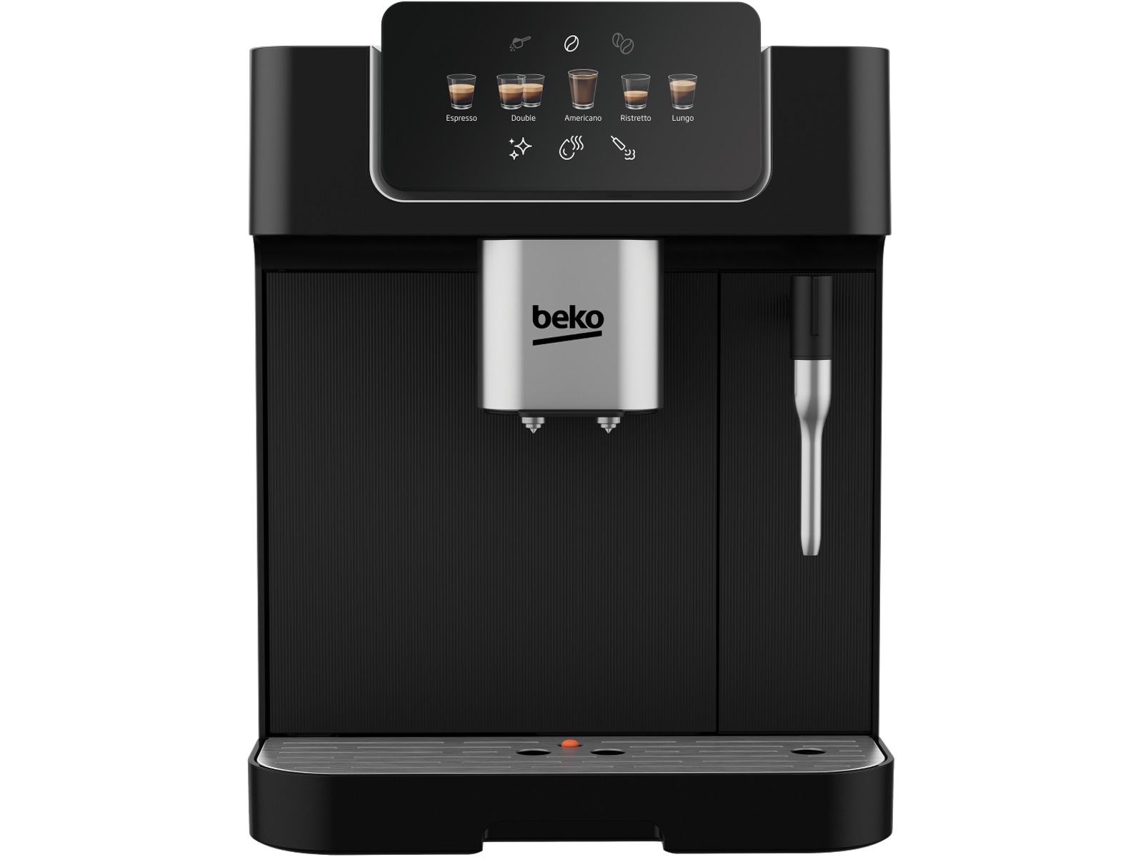Beko CEG 7302 B Helautomatisk espressomaskin (svart) + mjölkskummare Espressomaskiner