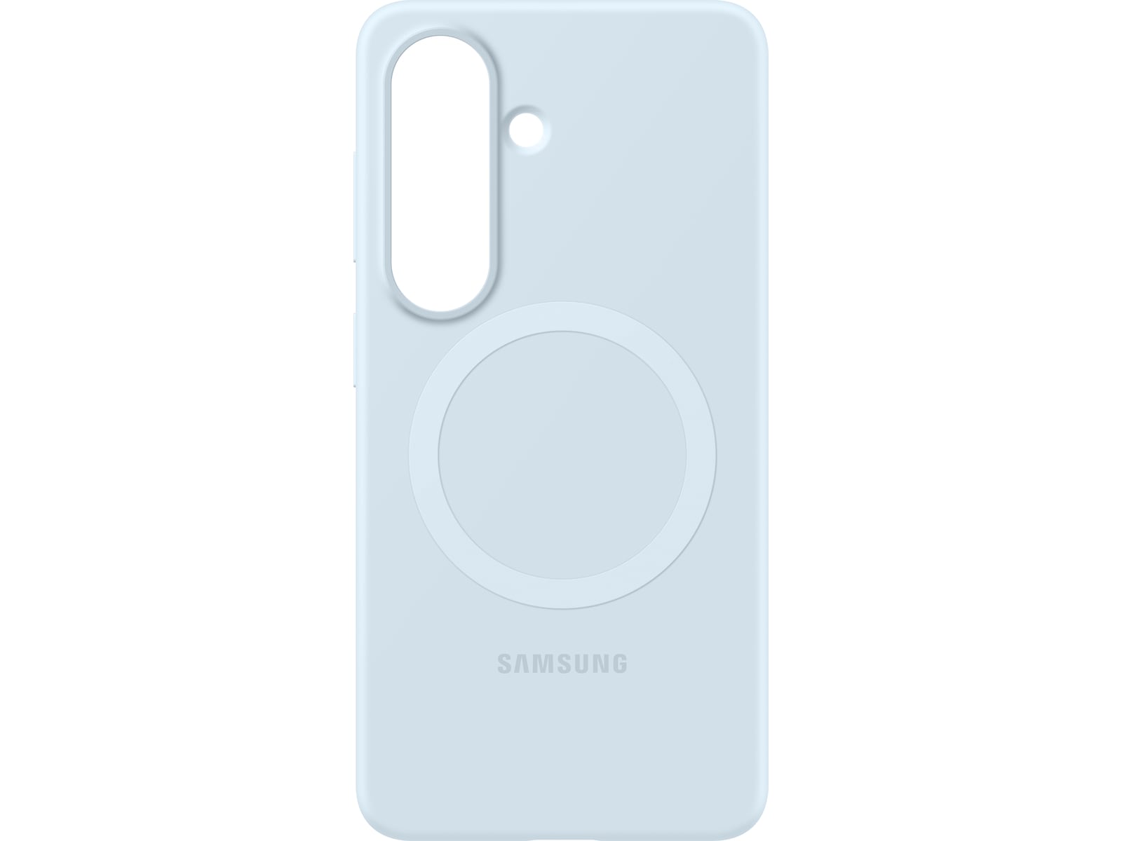 Samsung Galaxy S26 Magnet Silikonfodral (ljusblå) Mobilskal