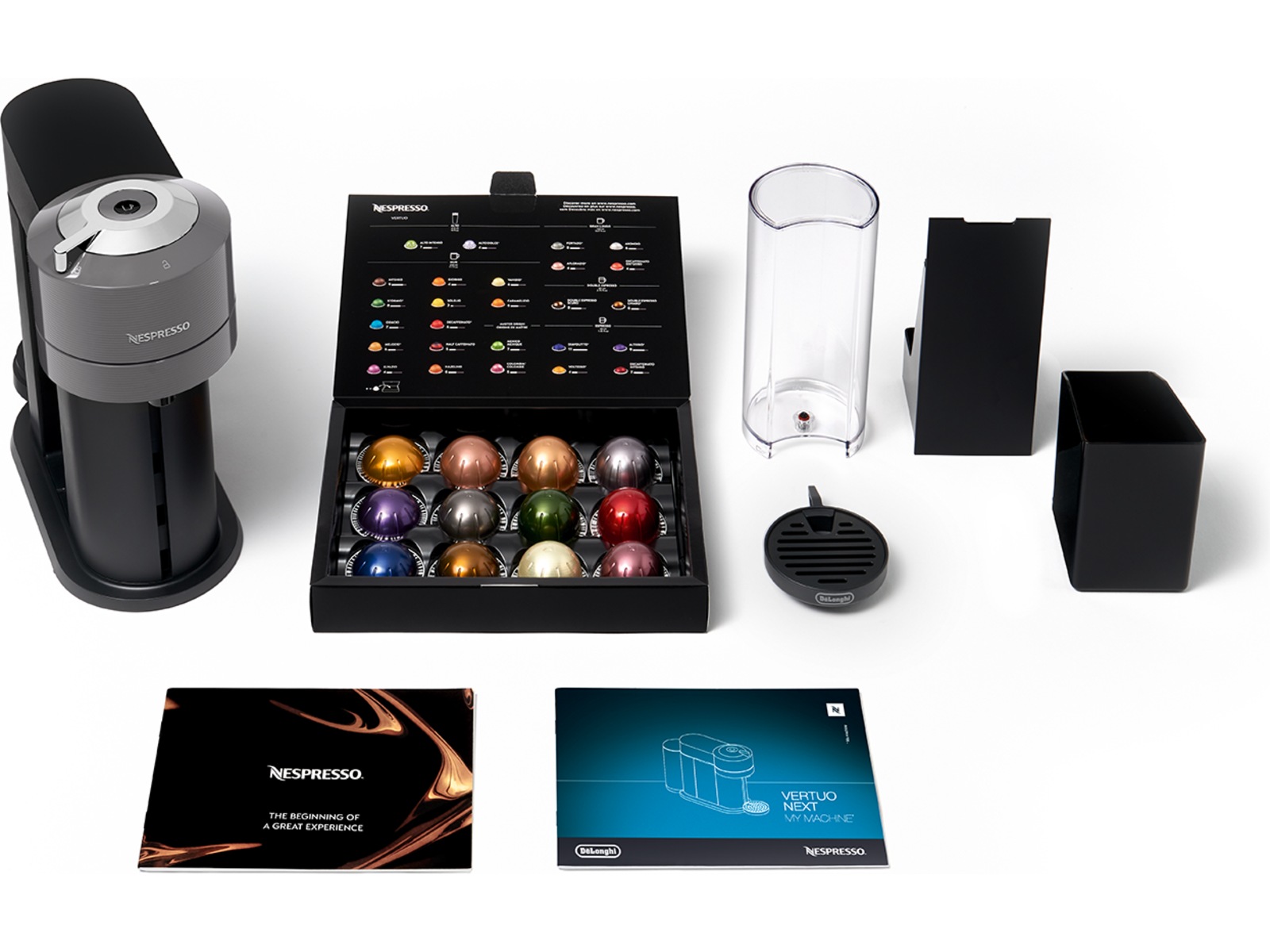 NESPRESSO Vertuo Next från DeLonghi® kapselmaskin (grå) -B-Grade Demo hem & hushåll