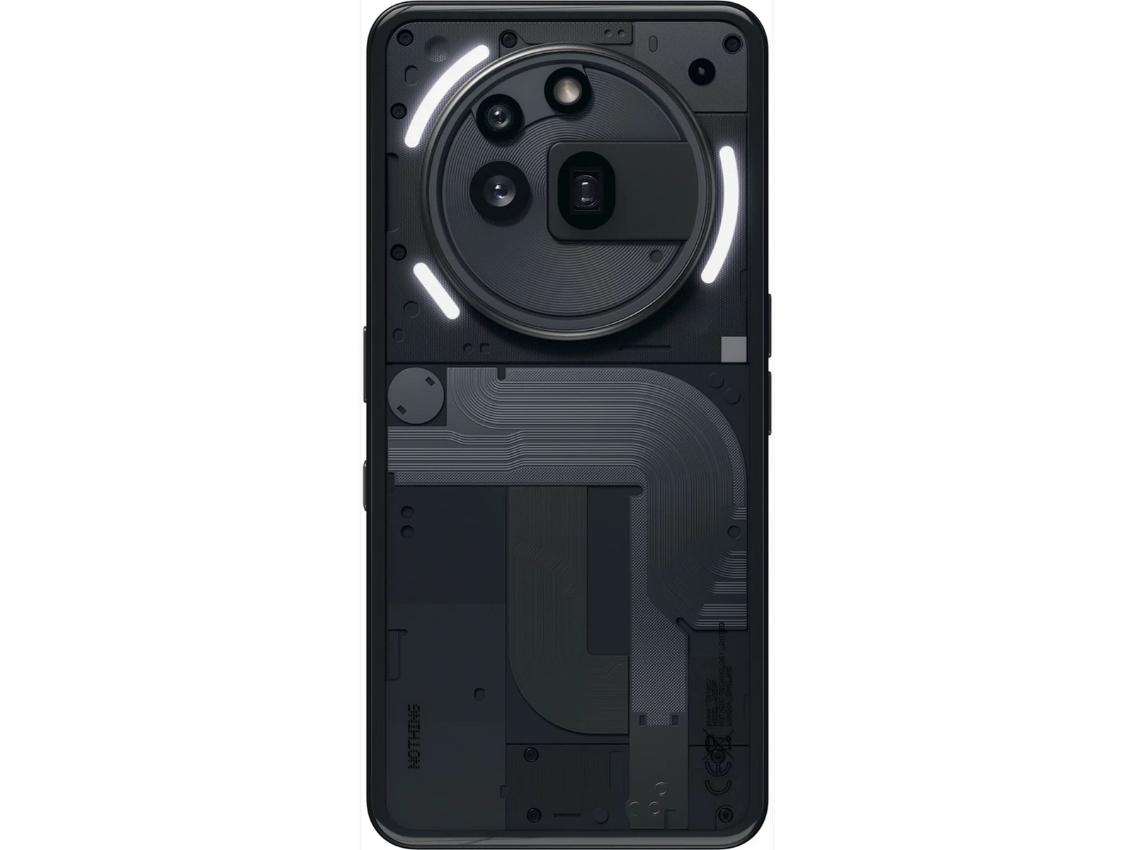 Nothing Phone (3a) Pro 12+256GB (svart) -B-Grade Demo mobiltelefoner