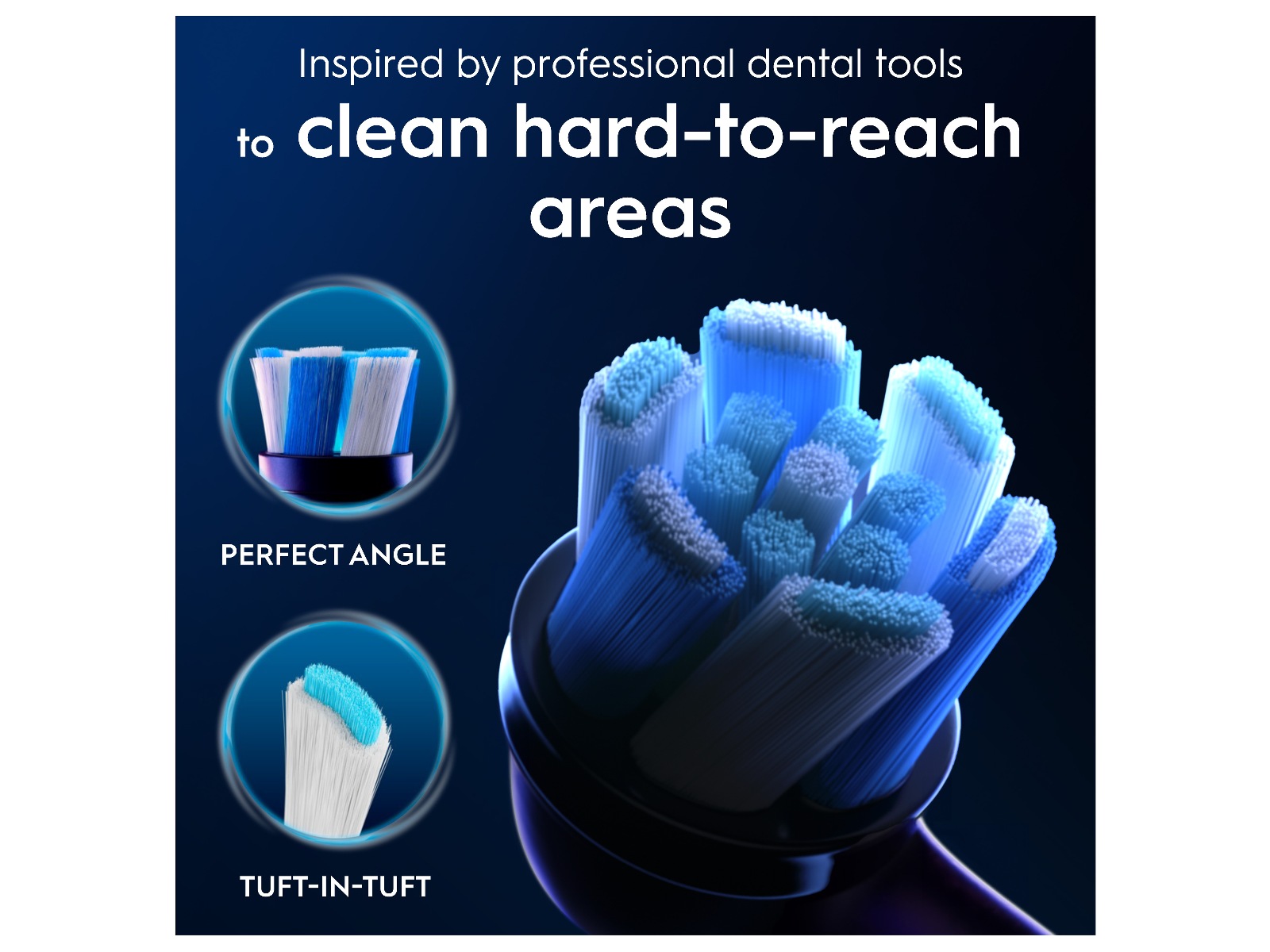 Oral-B iO 10 elektrisk tandborste (svart) + borsthuvuden Eltandborste