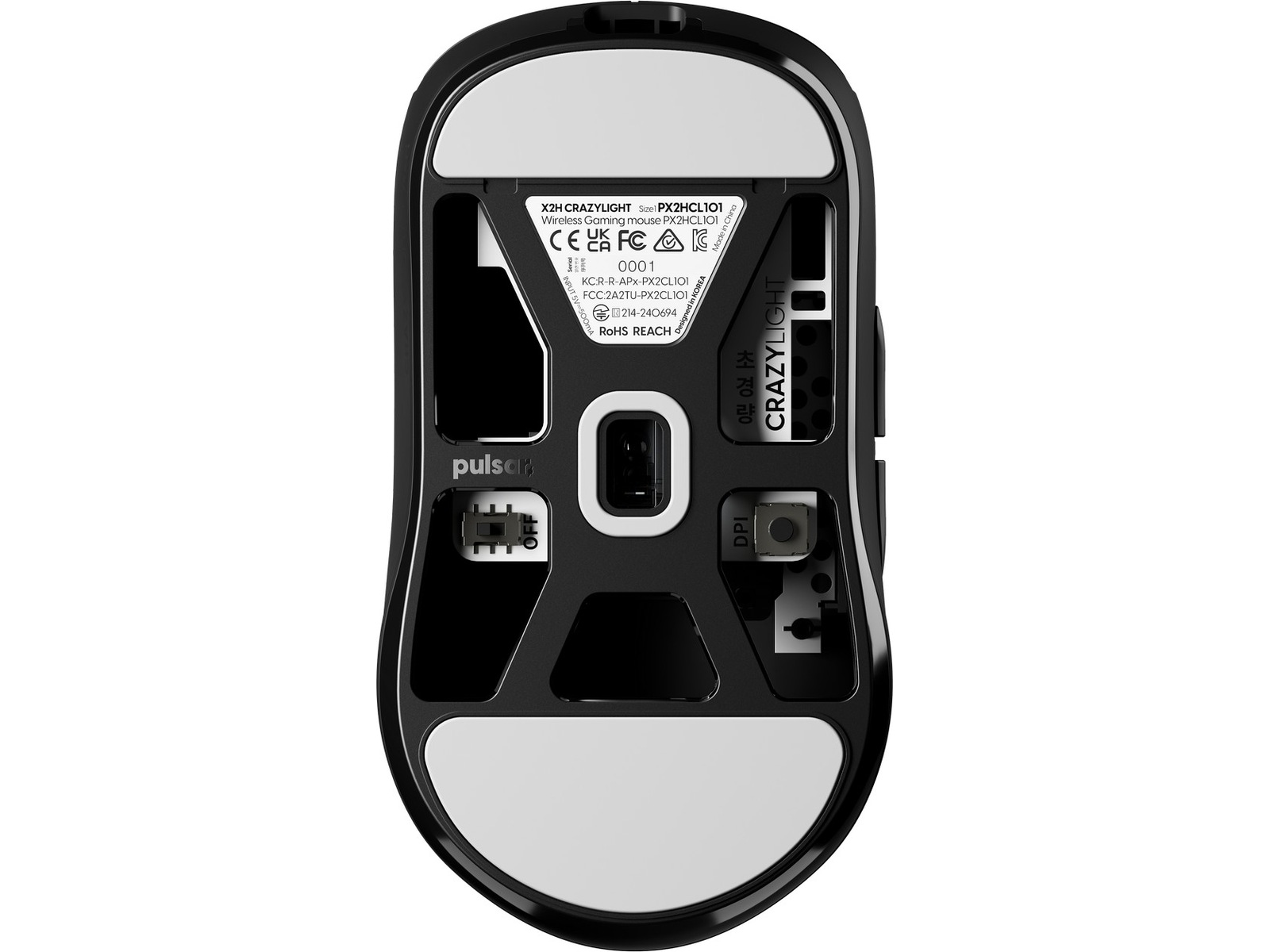 Pulsar X2H CRAZYLIGHT Mini trådlös gamingmus (jet black) Gamingmus
