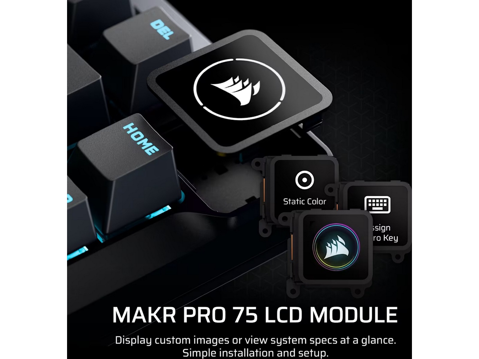 Corsair MAKR PRO 75 gamingtangentbord Hall-effekt Gamingtangentbord