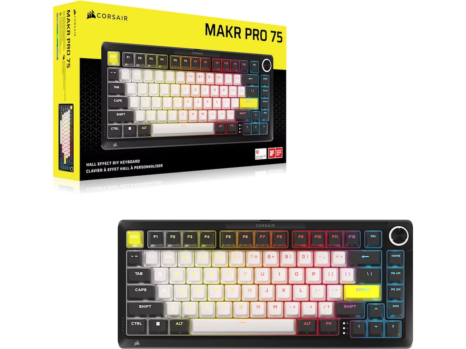Corsair MAKR PRO 75 gamingtangentbord Hall-effekt Gamingtangentbord