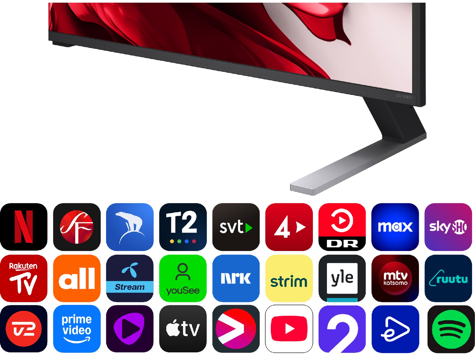LG 55'' QNED85 evo AI MiniLED 4k smart-TV (2025) + soundbar 60 - 69 tums TV