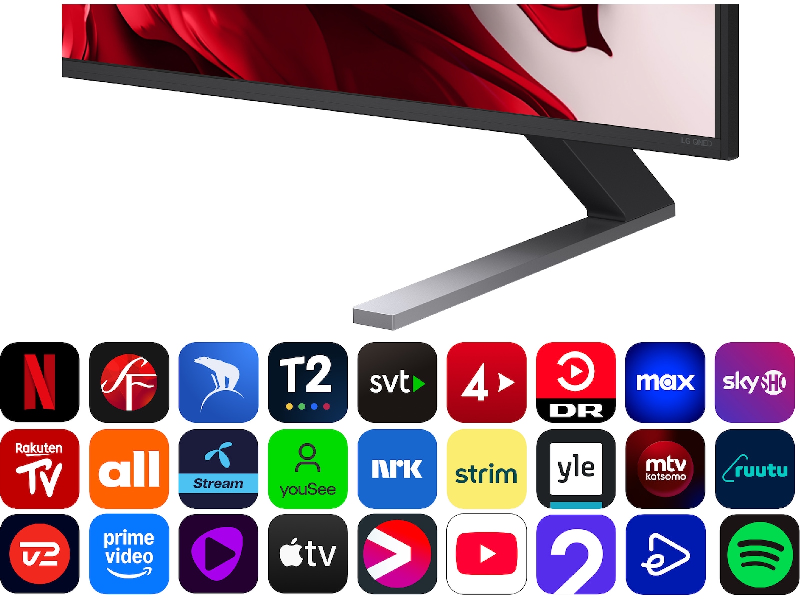 LG 65'' QNED85 evo AI MiniLED 4k smart-TV (2025) + soundbar 60 - 69 tums TV