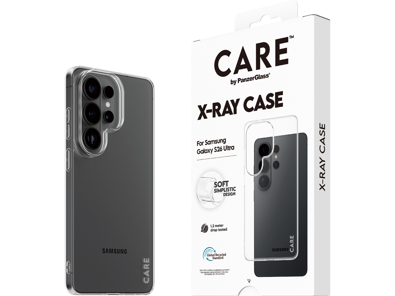 PanzerGlass CARE Galaxy S26 Ultra X-Ray fodral (genomskinligt) Mobilskal