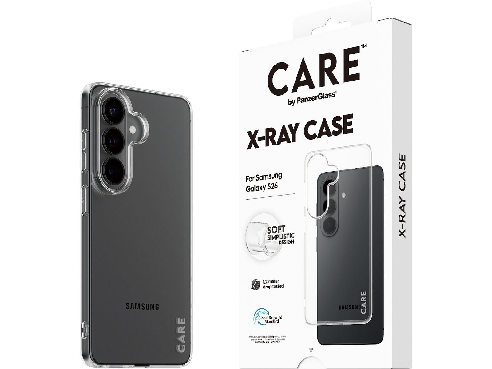 PanzerGlass CARE Galaxy S26 X-Ray fodral (transparent) Mobilskal
