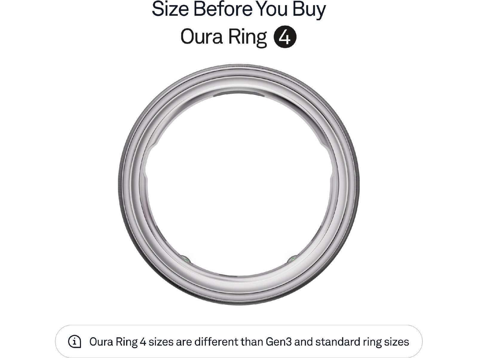Oura Ring 4 Smart Ring str. 7 (borstad silver) -B-Grade Demo tillbehör till mobiler & smartwatches
