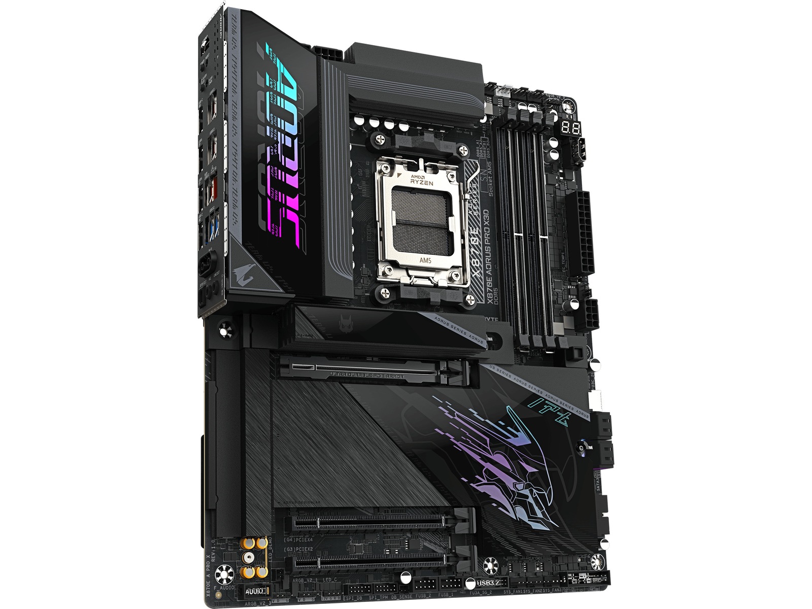 Gigabyte X870E AORUS PRO X3D moderkort AMD Socket
