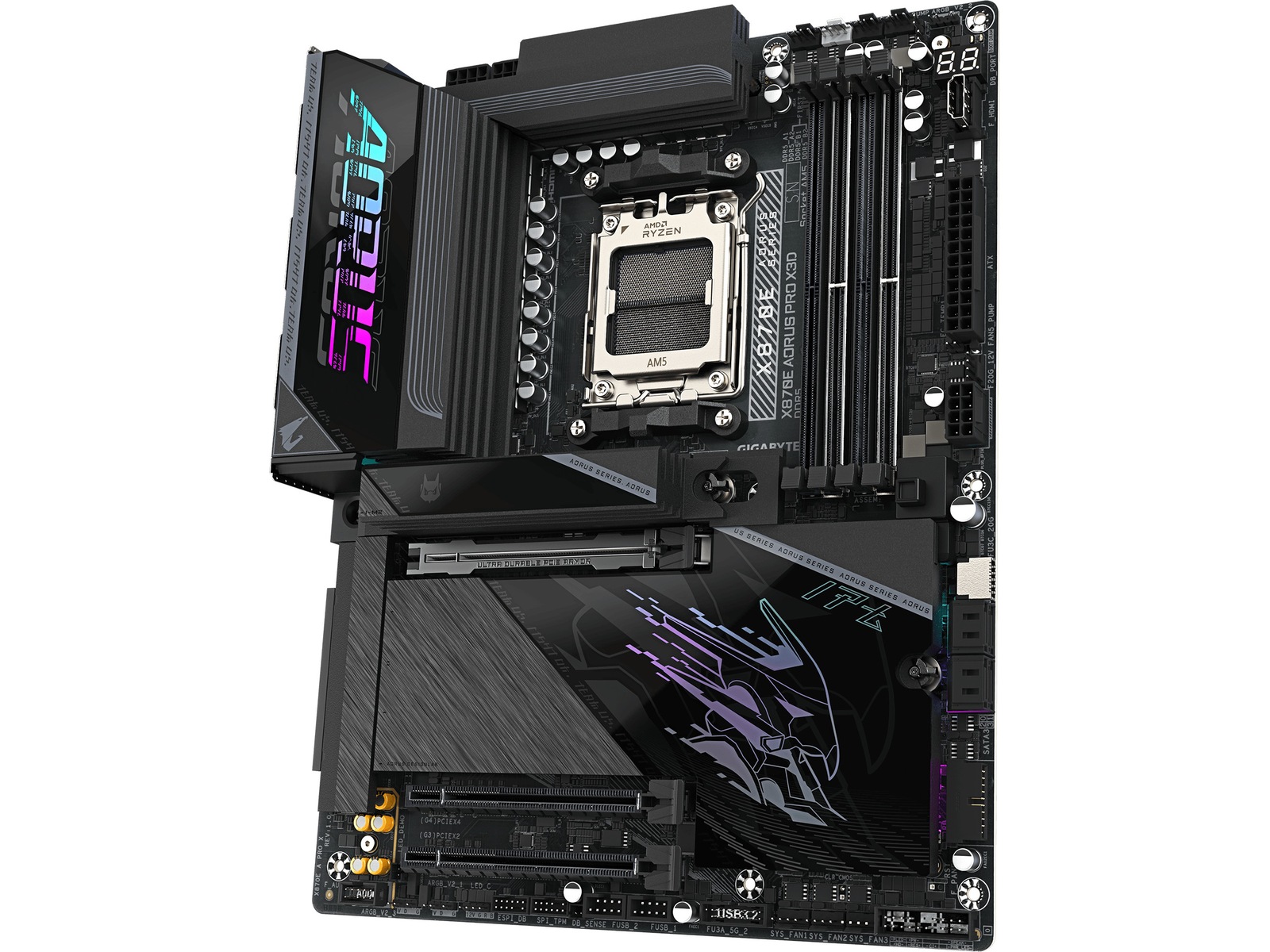 Gigabyte X870E AORUS PRO X3D moderkort AMD Socket