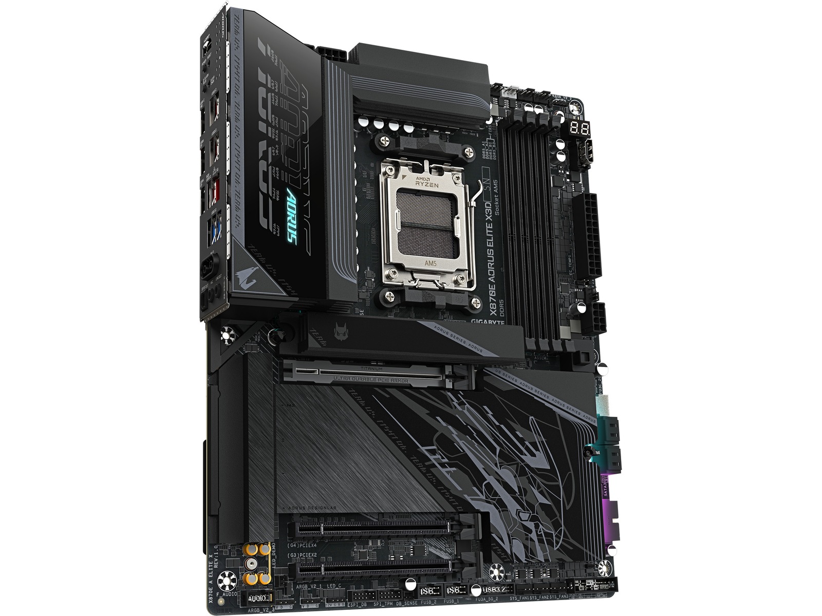 Gigabyte X870E AORUS ELITE X3D moderkort AMD Socket