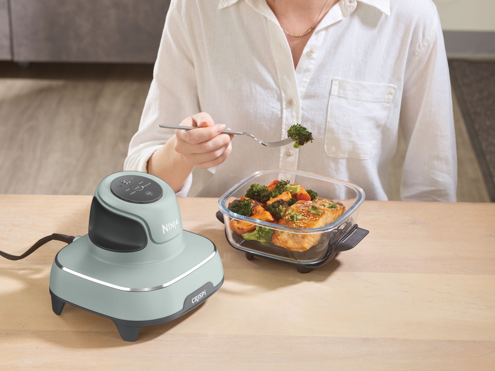 Ninja CRISPi 4-i-1 bärbar airfryer FN101EUSG (Salvia) Airfryer