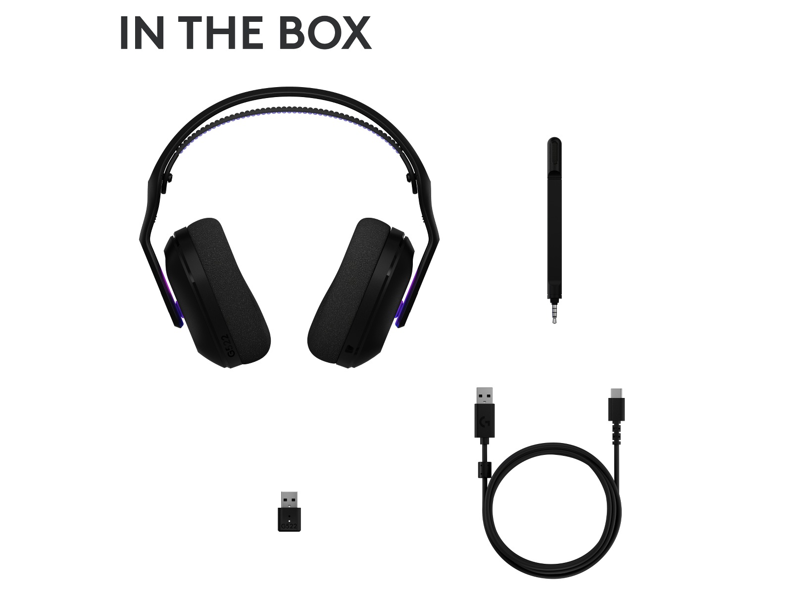 Logitech G522 Lightspeed trådlöst gamingheadset (svart) -B-Grade Demo headset