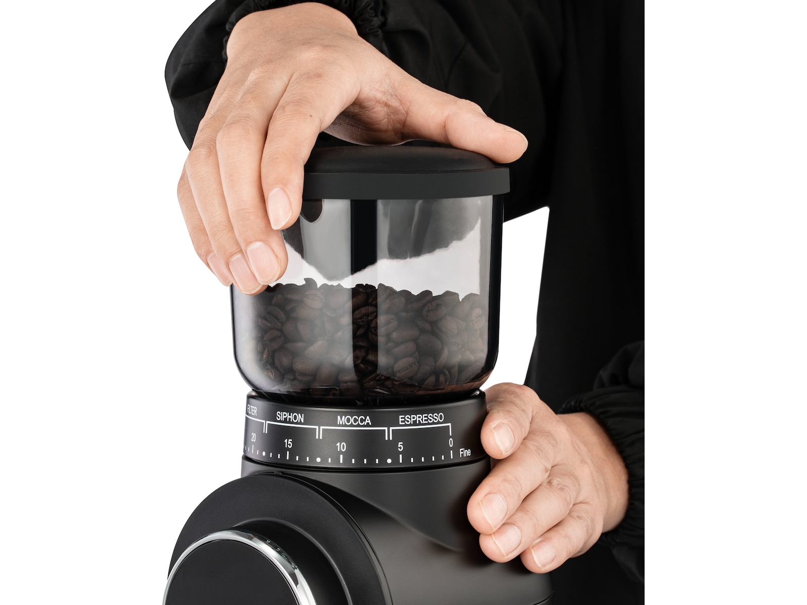 Loeffen LFCG1000 Kaffekvarn med 30 inställningar Kaffekvarnar