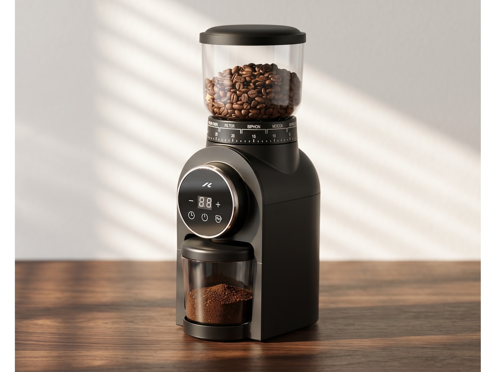 Loeffen LFCG1000 Kaffekvarn med 30 inställningar Kaffekvarnar