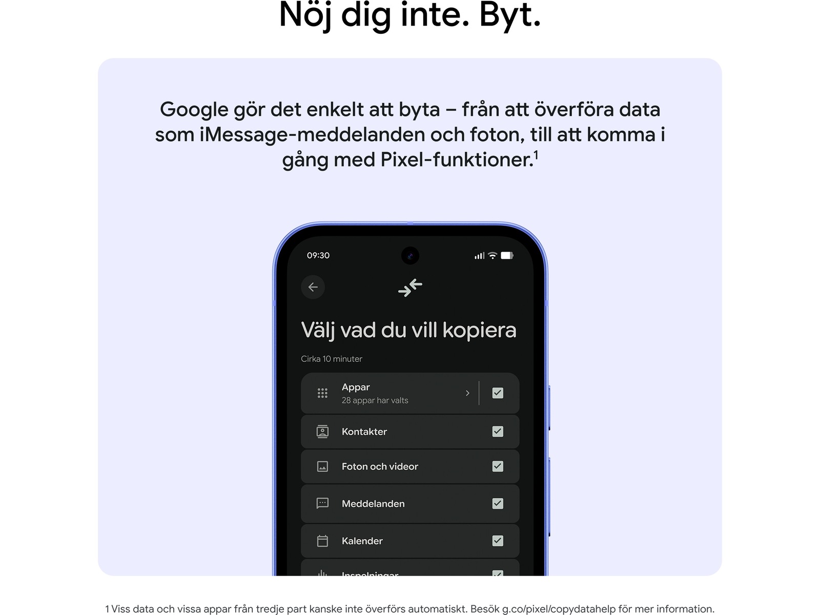 Google Pixel 10a 128GB (obsidian) Mobiltelefoner