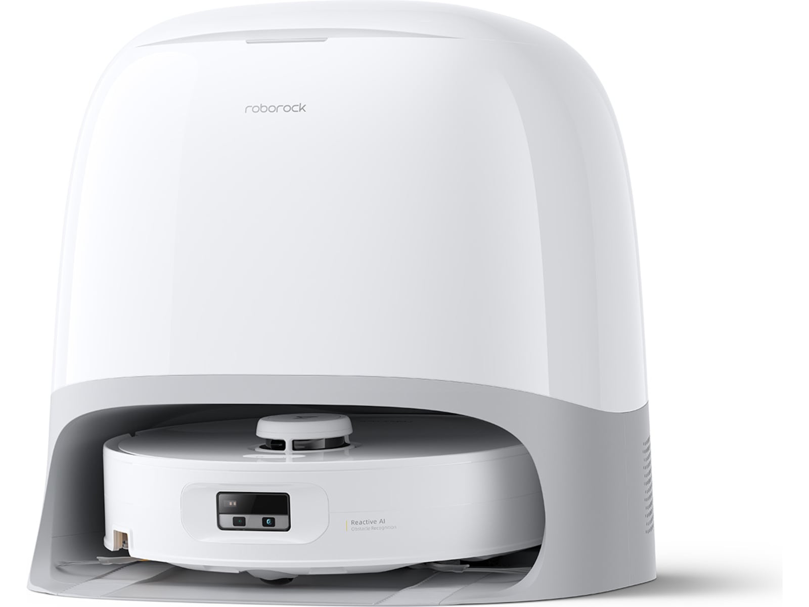 Roborock Qrevo Curv 2 Flow robotdammsugare (vit) Robotdammsugare