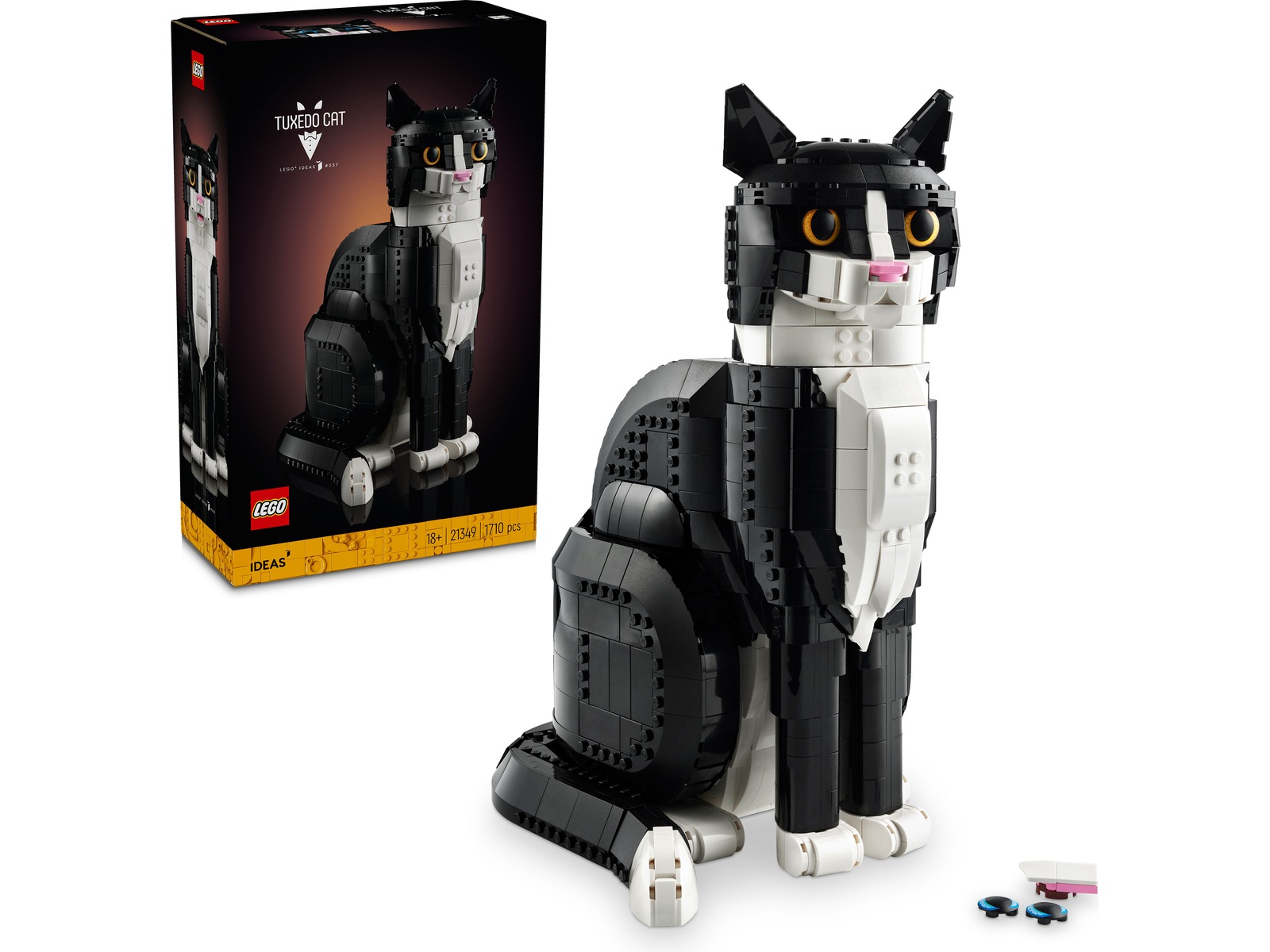 LEGO Icons svartvit katt 21349 LEGO