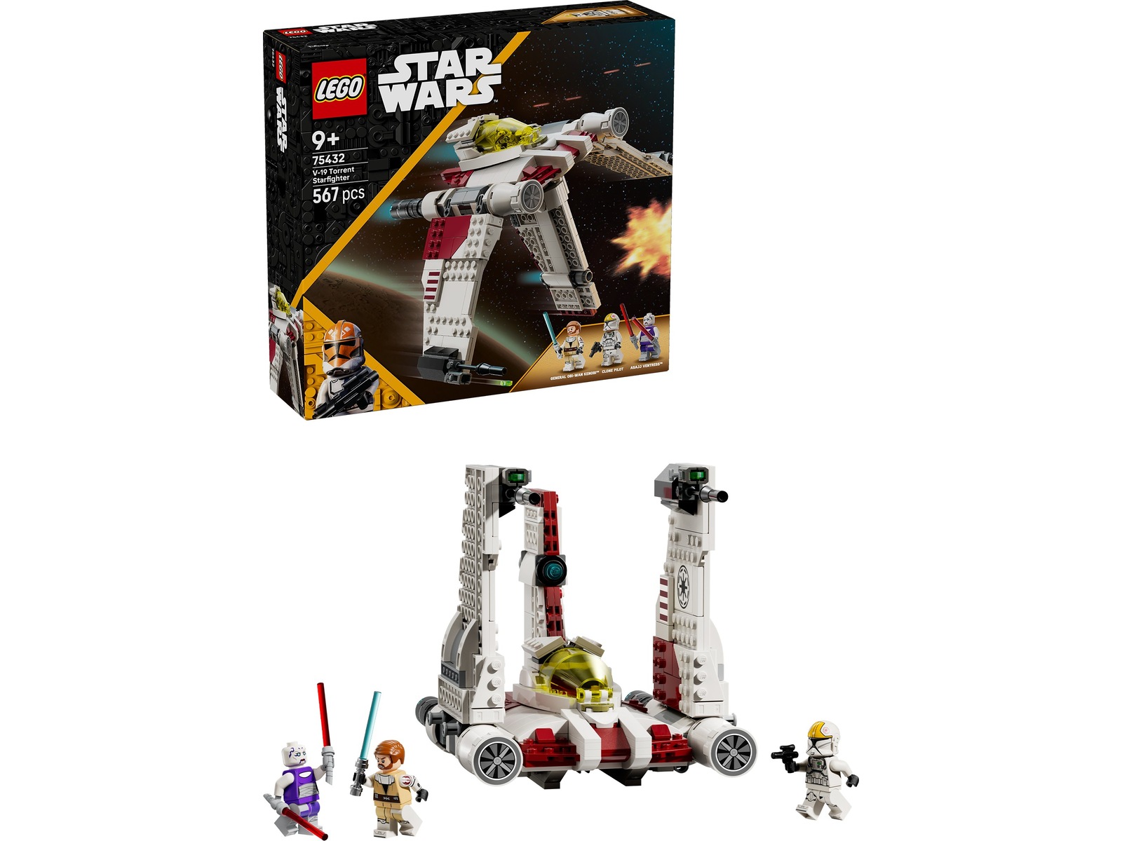 LEGO Star Wars: The Clone Wars V-19 Torrent-stjärnjägare 75432 LEGO