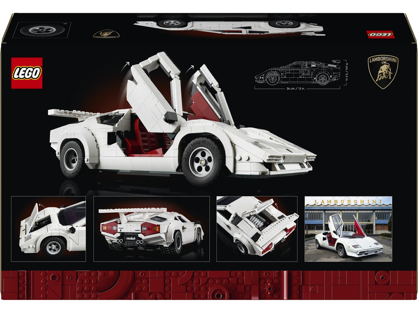 LEGO Icons Lamborghini Countach 5000 Quattrovalvole 10337 LEGO