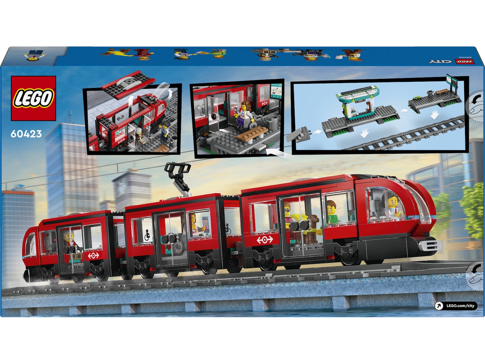 LEGO City spårvagn och station 60423 LEGO