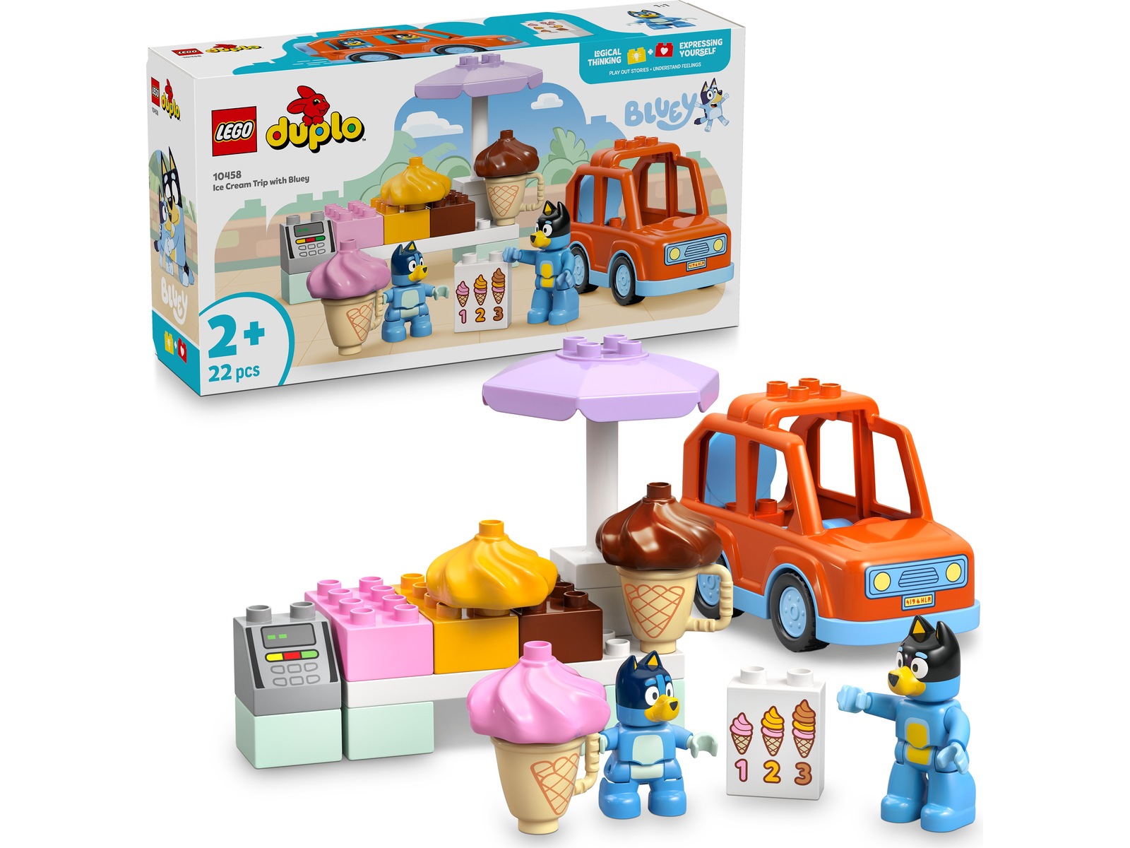 LEGO DUPLO Bluey glassutflykt med Bluey 10458 LEGO