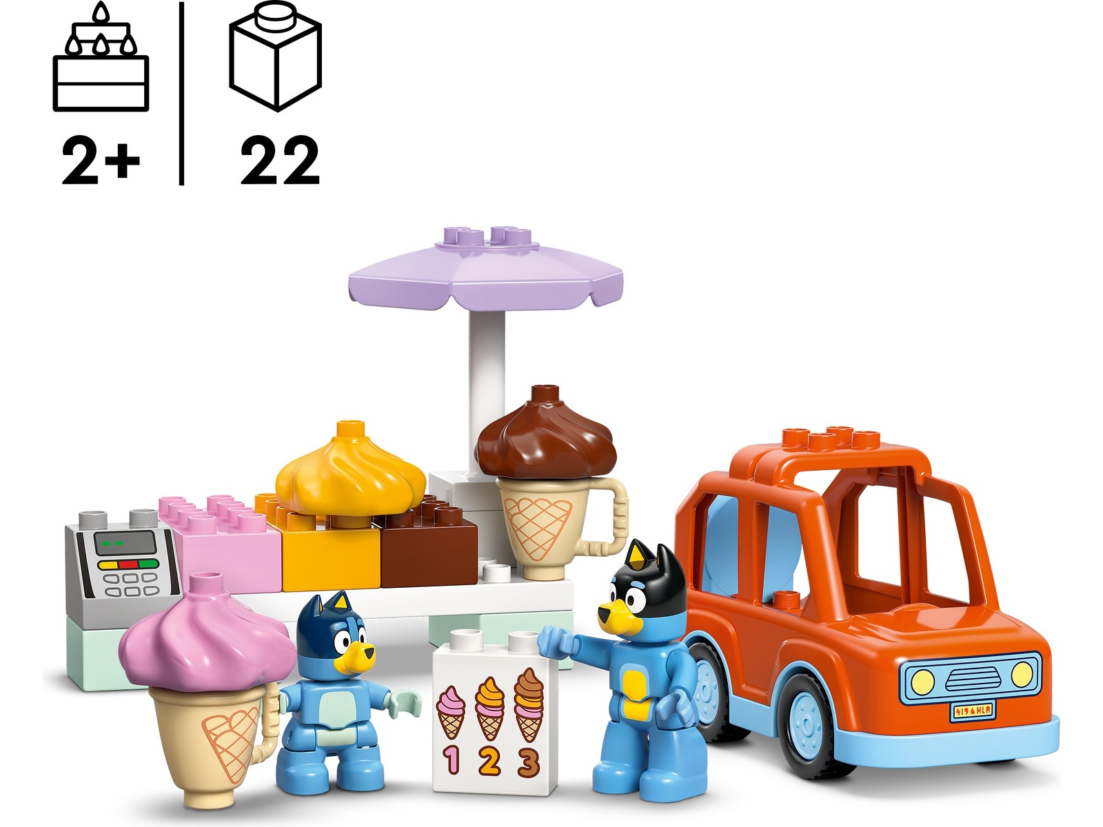 LEGO DUPLO Bluey glassutflykt med Bluey 10458 LEGO