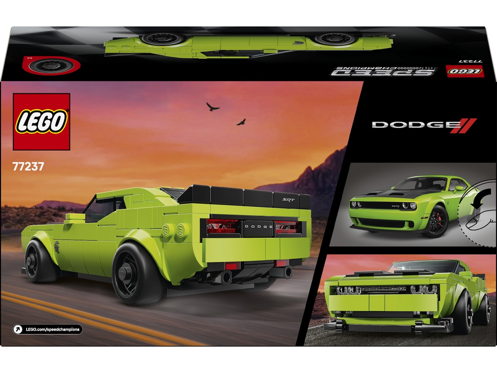 LEGO Speed Champions sportbilen Dodge Challenger SRT Hellcat 77237 LEGO