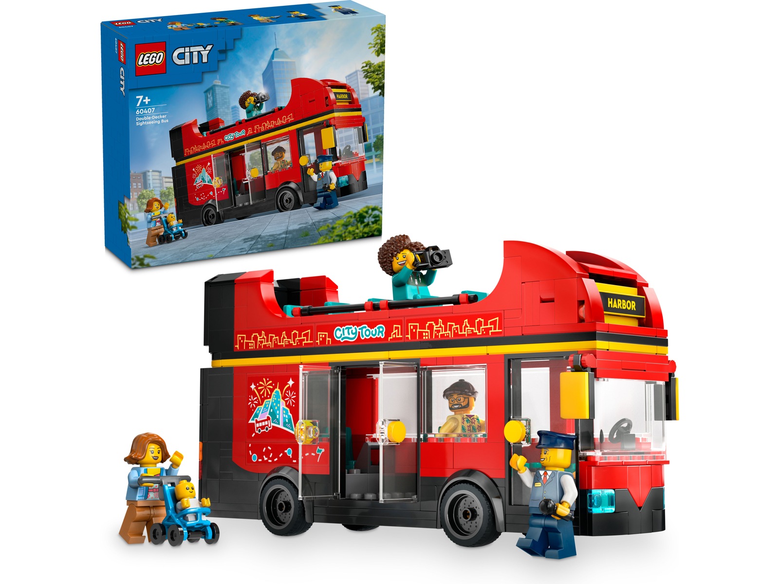 LEGO City 60407 dubbeldäckare för sightseeing (röd) LEGO